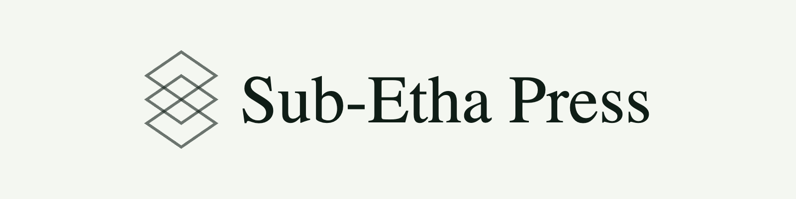 Horizontal logo lockup on light ground